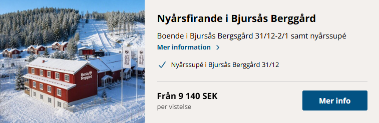 Nyårsfirande i Bjursås Bergsgård